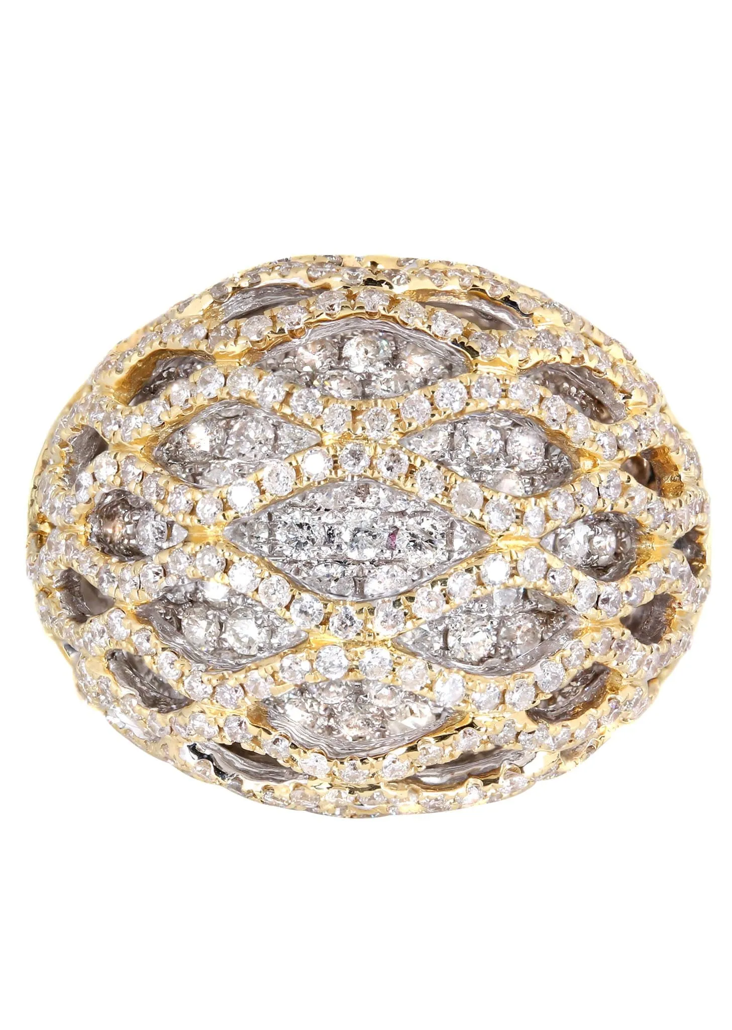 14K Ladies Diamond Cocktail Ring | 3.63 Carats | 13.65 Grams