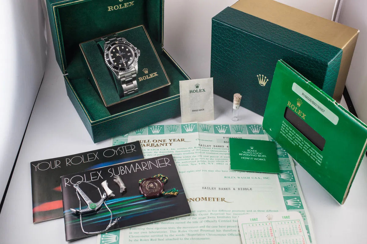 1983 Rolex Sea-Dweller 1665 With Box and Papers