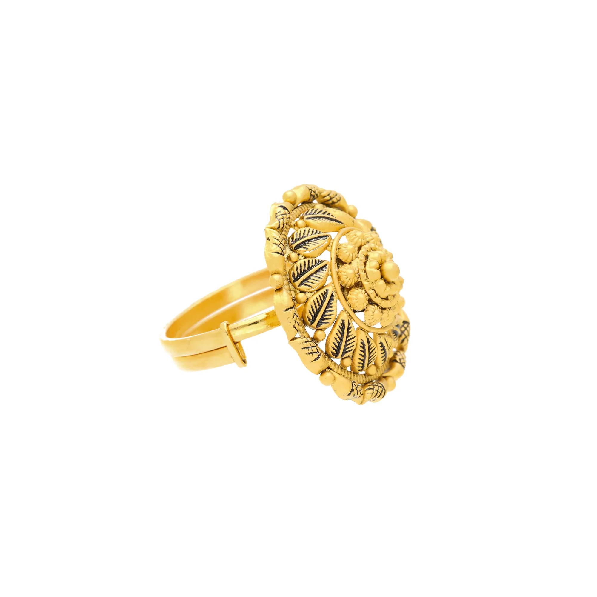 22K Antique Yellow Gold Cocktail Ring (6 grams)