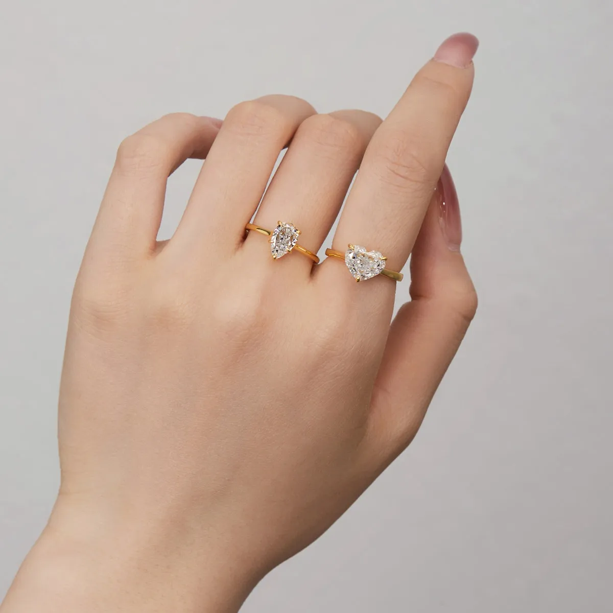 3 Carat Heart Solitaire Engagement Ring