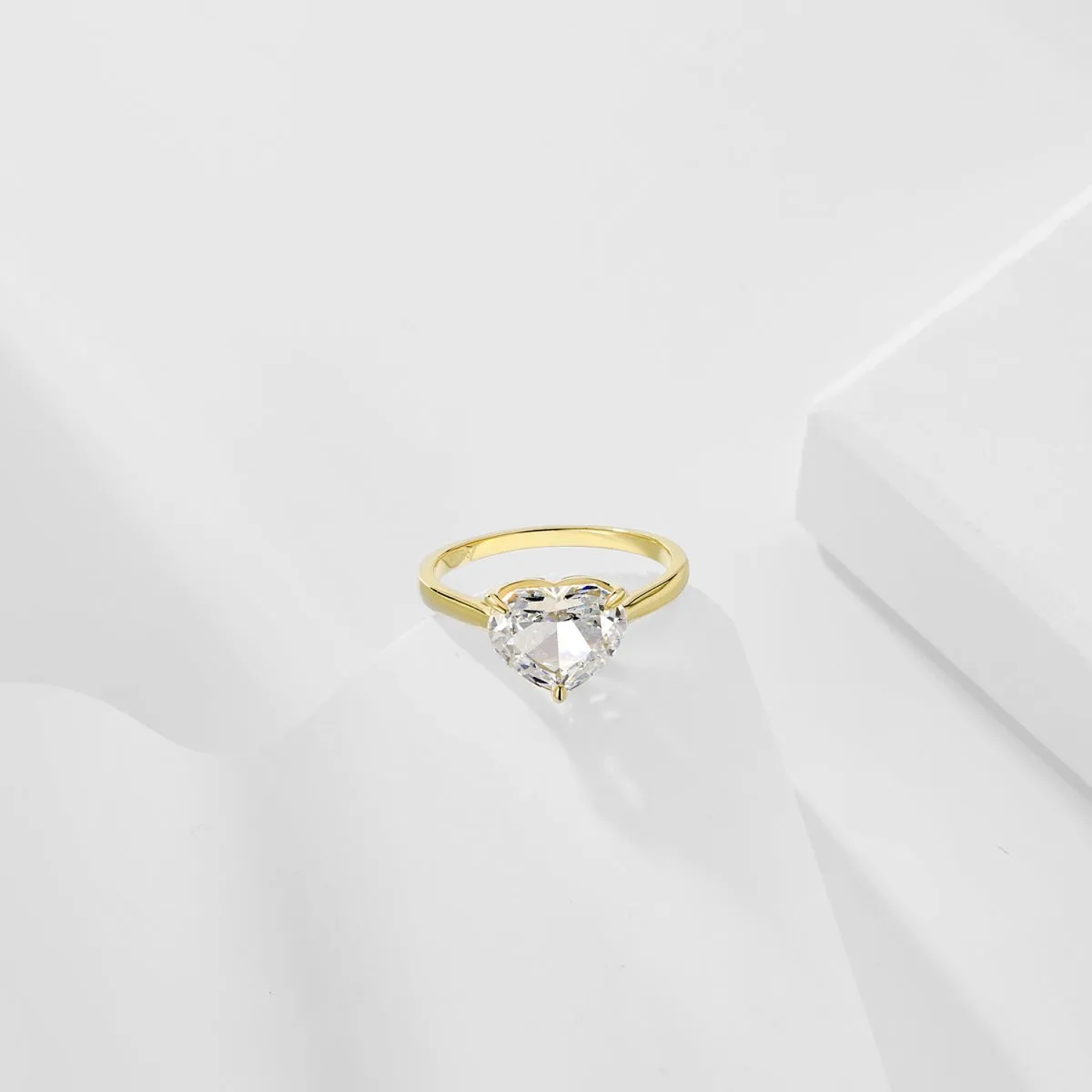 3 Carat Heart Solitaire Engagement Ring