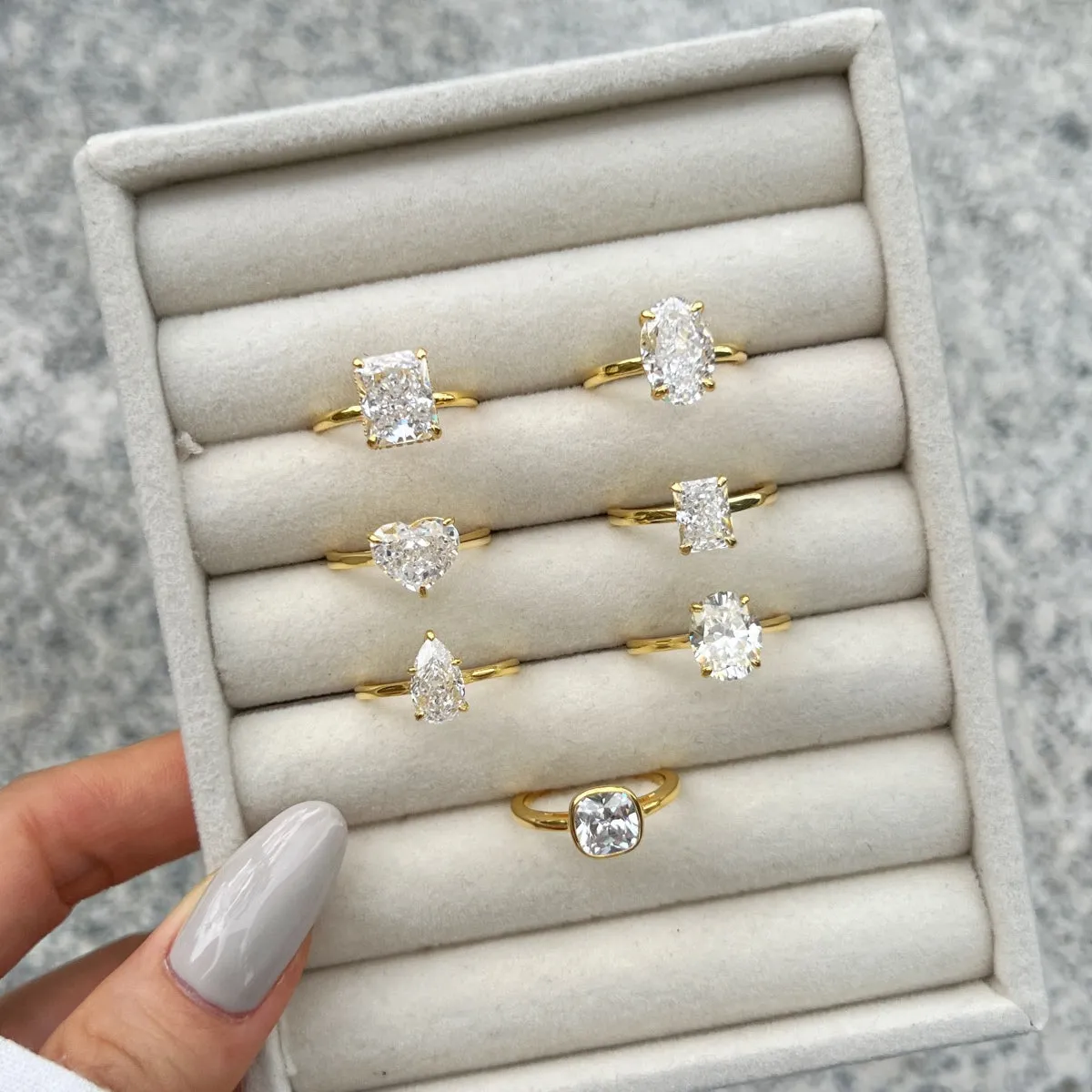 3 Carat Heart Solitaire Engagement Ring