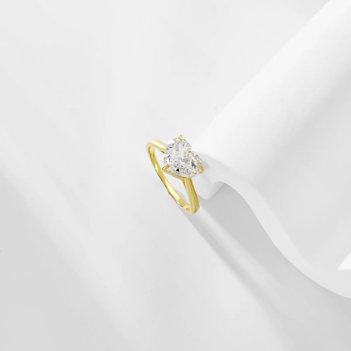 3 Carat Heart Solitaire Engagement Ring