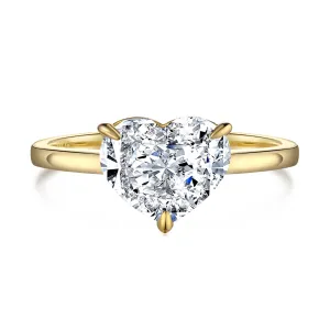 3 Carat Heart Solitaire Engagement Ring