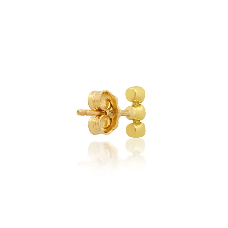 3 Mini Lapis Bezel Studs