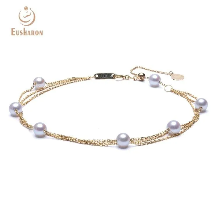 4-4.5mm AAA  Top Quality Freshwater AK Pearl Bracelet