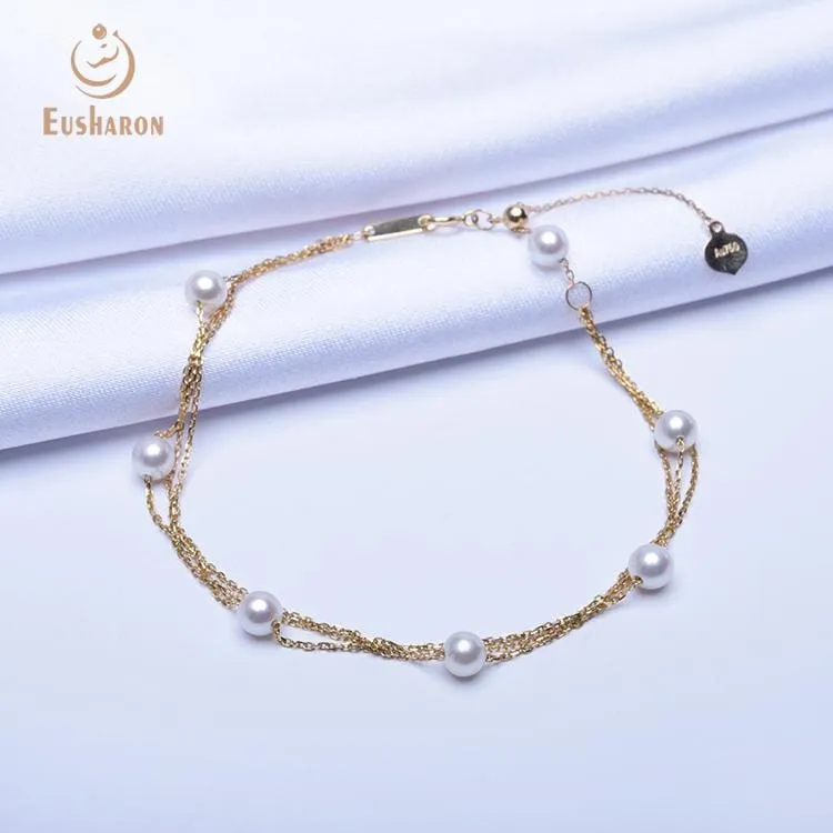 4-4.5mm AAA  Top Quality Freshwater AK Pearl Bracelet