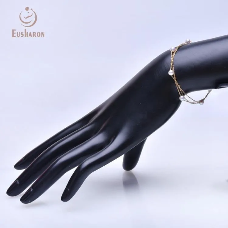 4-4.5mm AAA  Top Quality Freshwater AK Pearl Bracelet