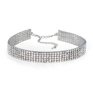5 Row Flexi-Choker with extender chain