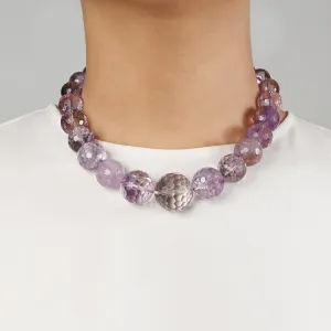 A-Grade Ametrine Faceted Graduated