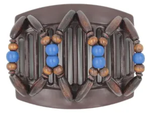 African Butterfly Thick Hair Comb - Beada Brown 46