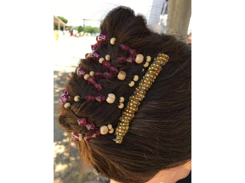African Butterfly Wire Hair Clip  - 9 Tong 580
