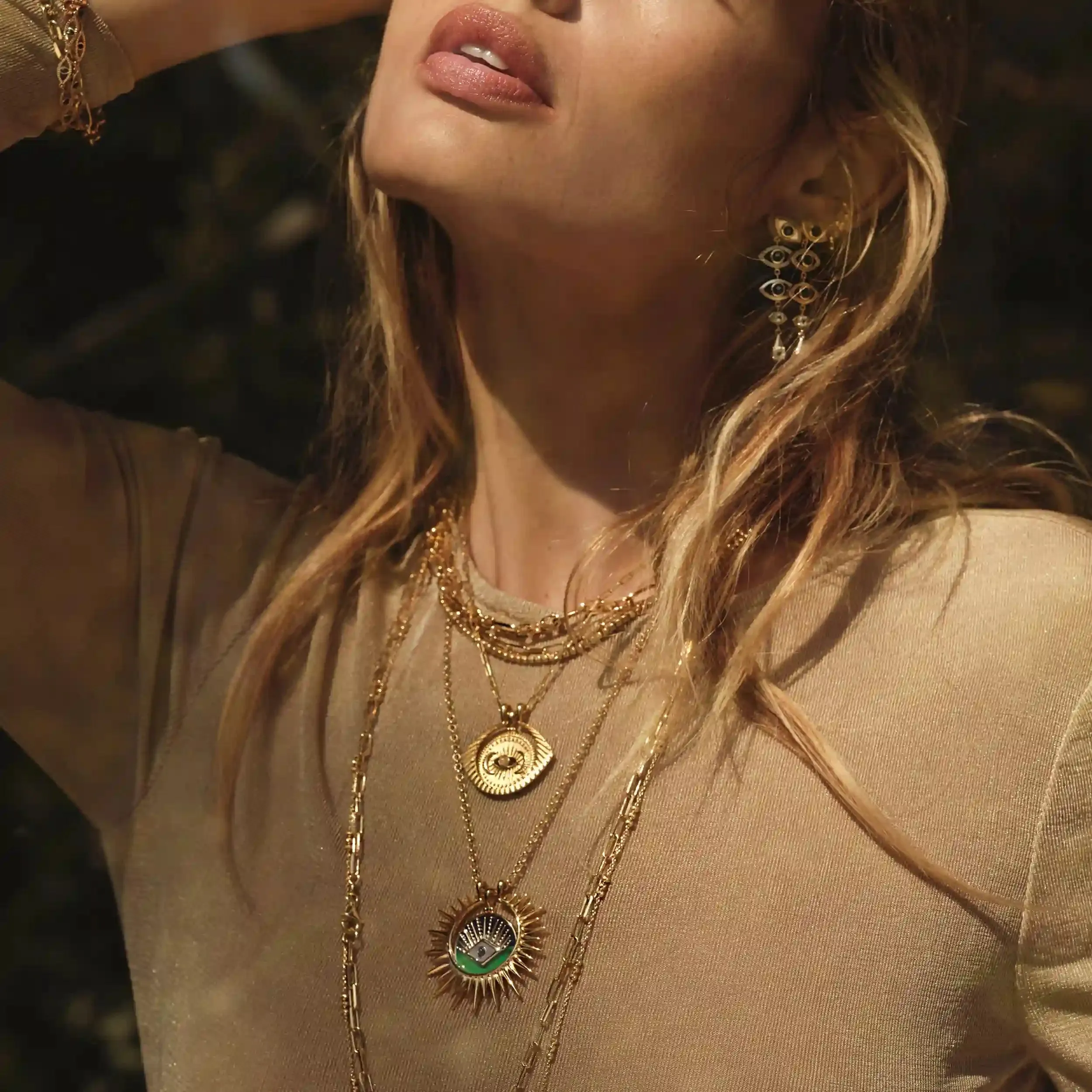 All-Seeing Eye Halo Necklace