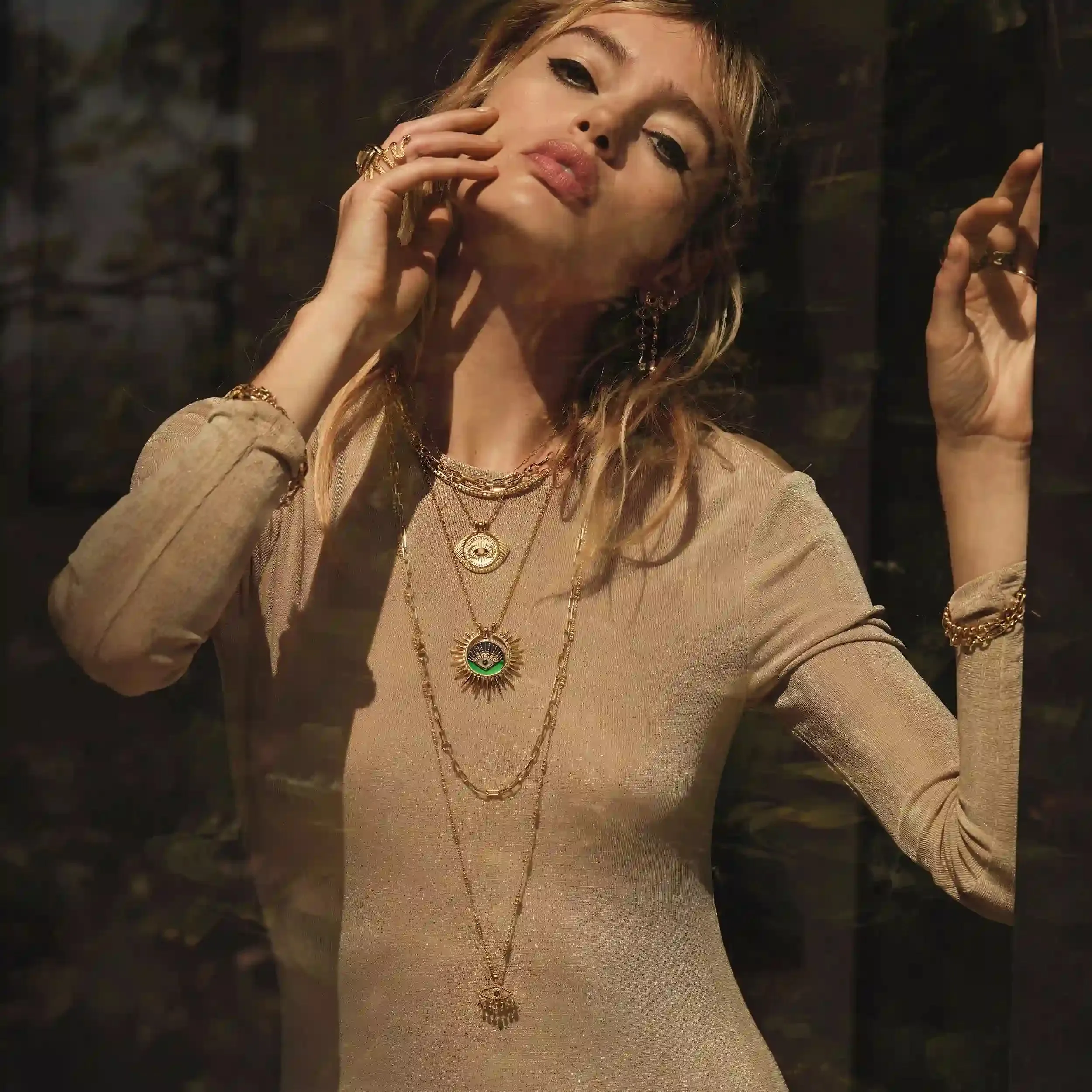All-Seeing Eye Halo Necklace