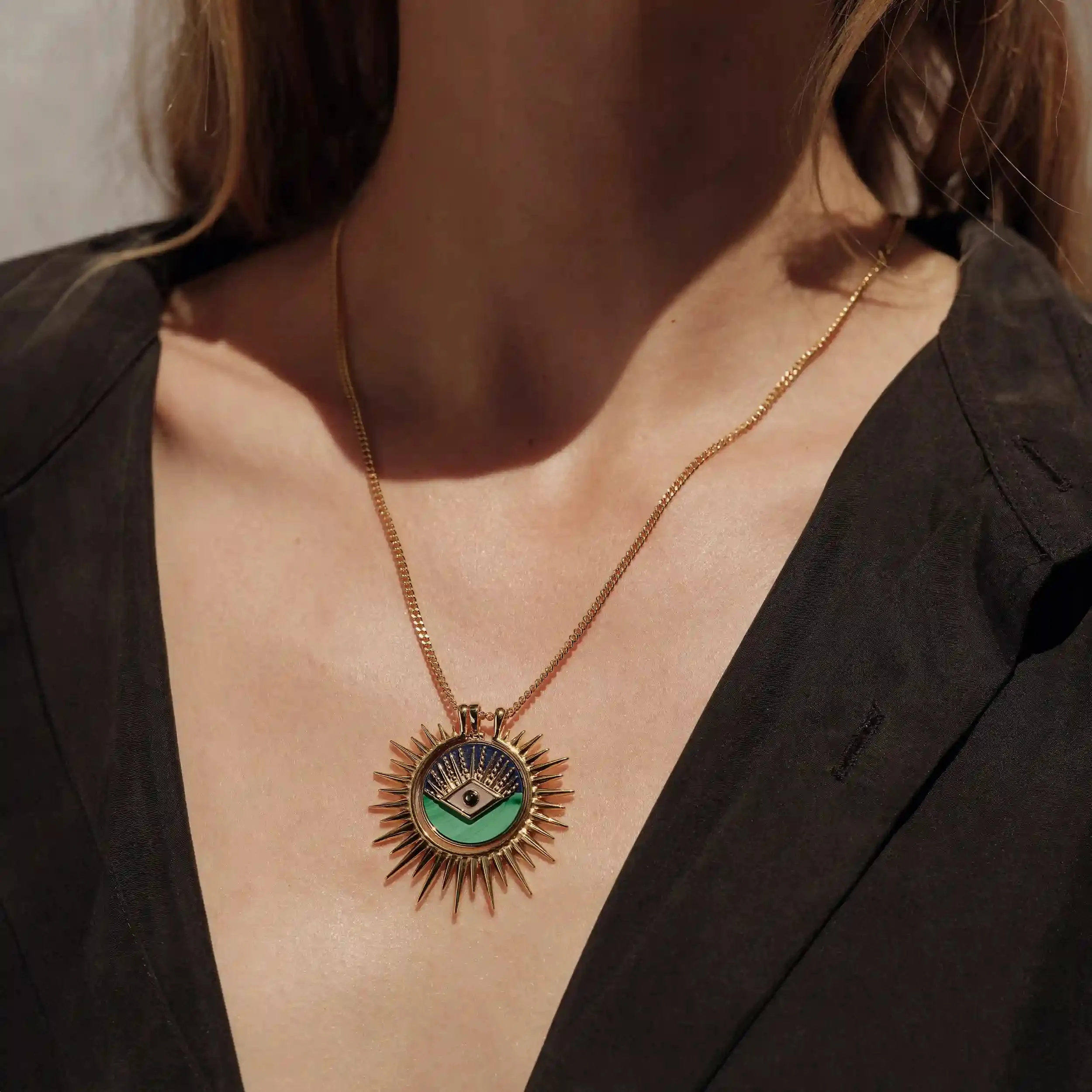 All-Seeing Eye Halo Necklace