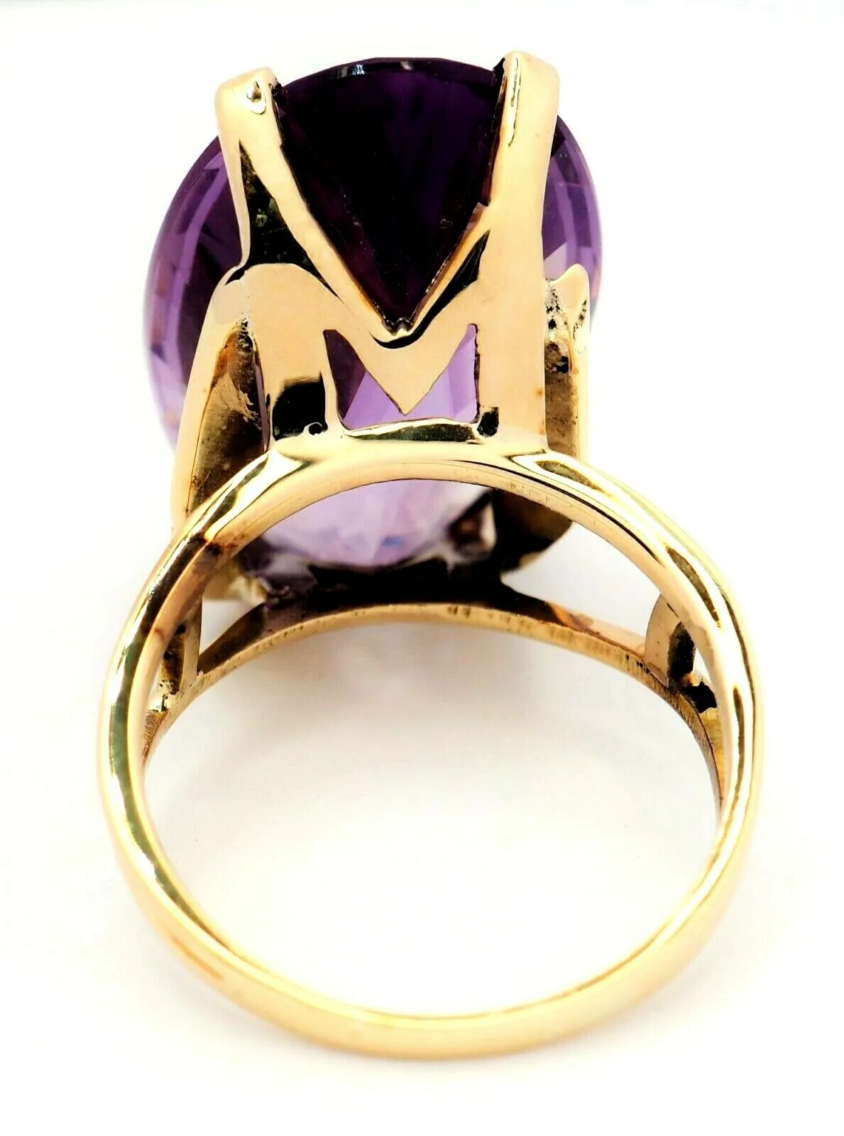 Amethyst 9ct Yellow Gold Dress Ring