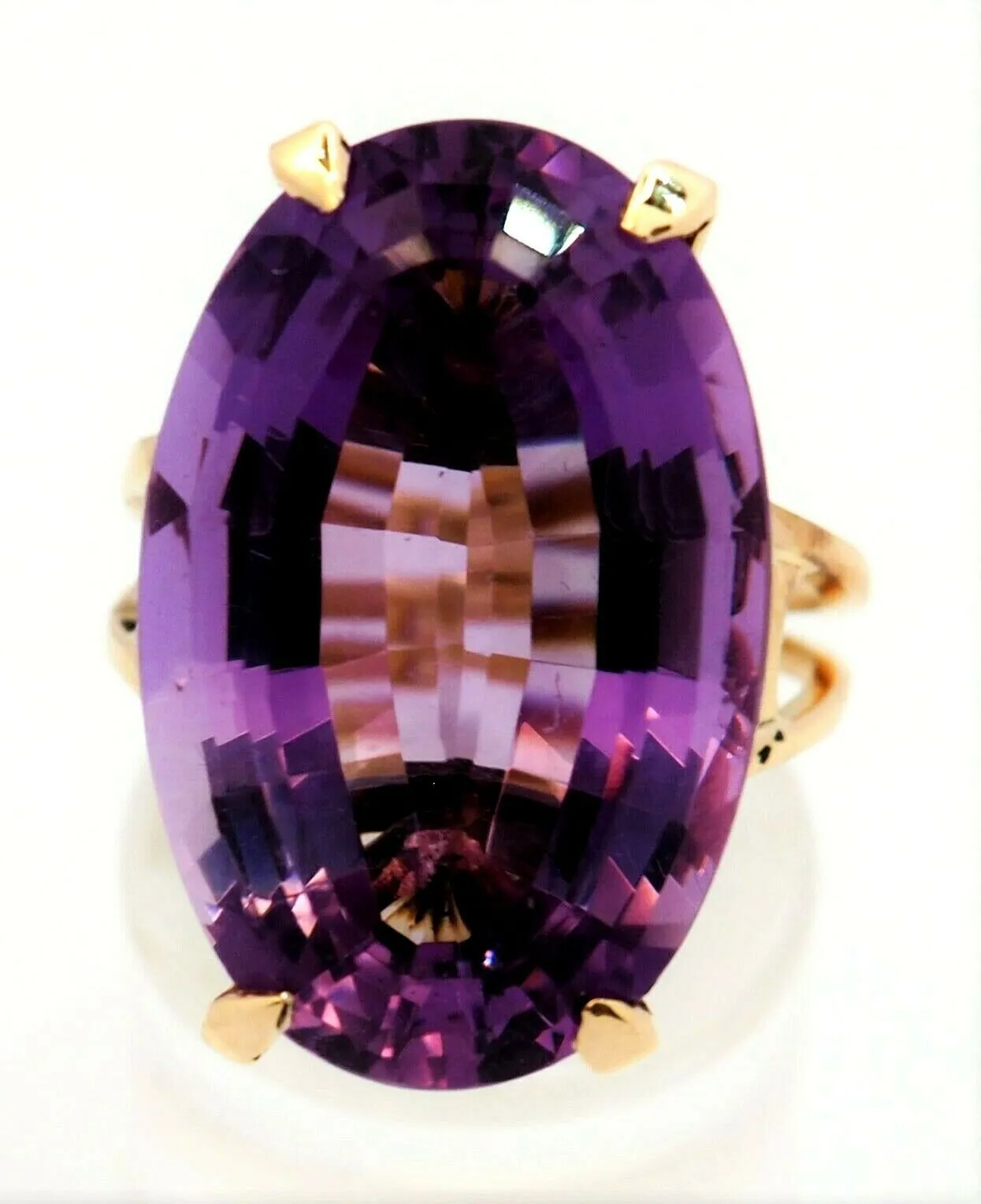 Amethyst 9ct Yellow Gold Dress Ring