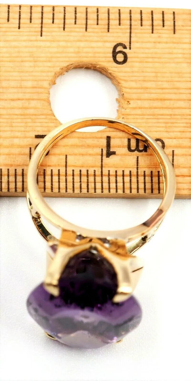 Amethyst 9ct Yellow Gold Dress Ring