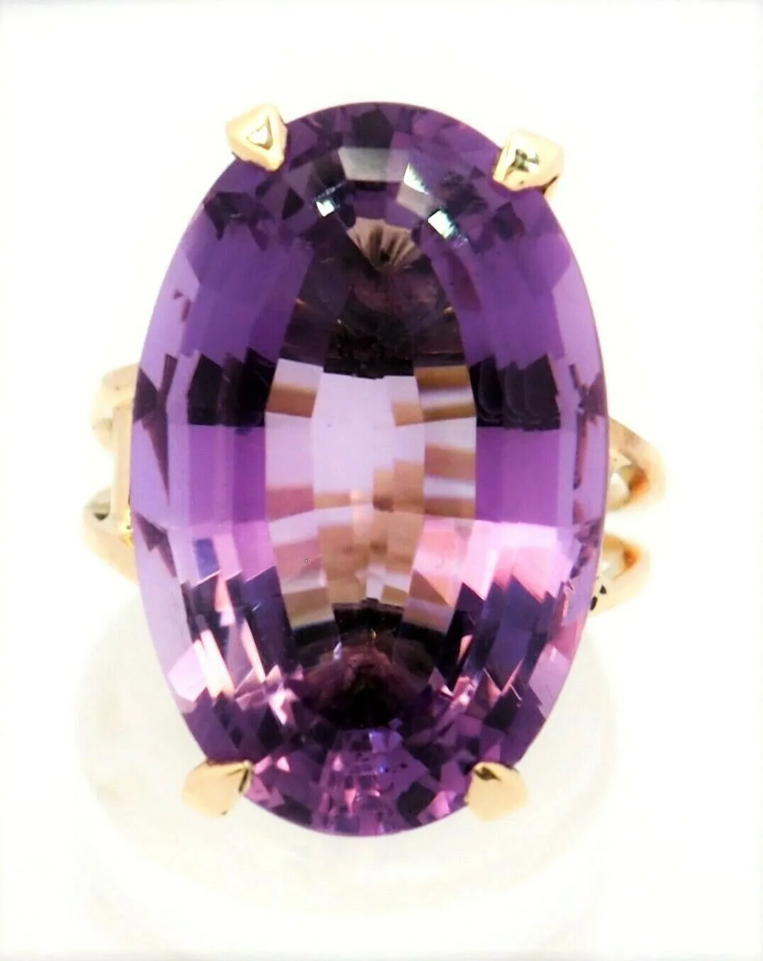 Amethyst 9ct Yellow Gold Dress Ring