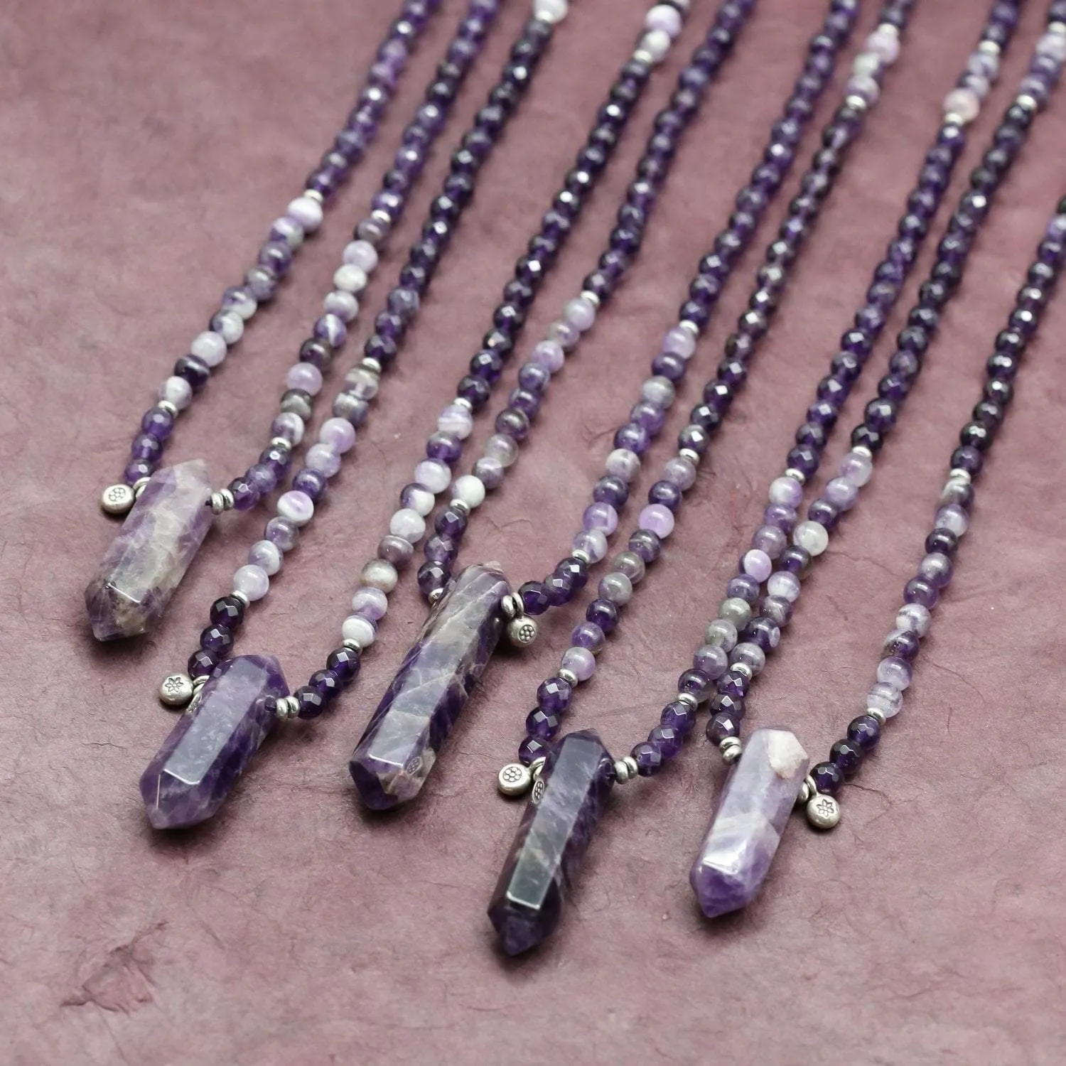 Amethyst Chakra Energy Mala