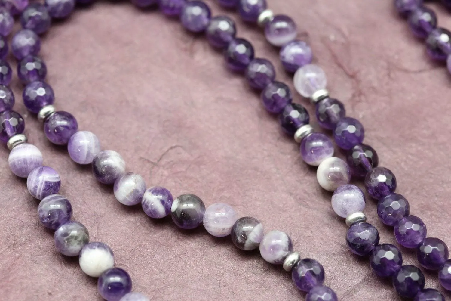 Amethyst Chakra Energy Mala