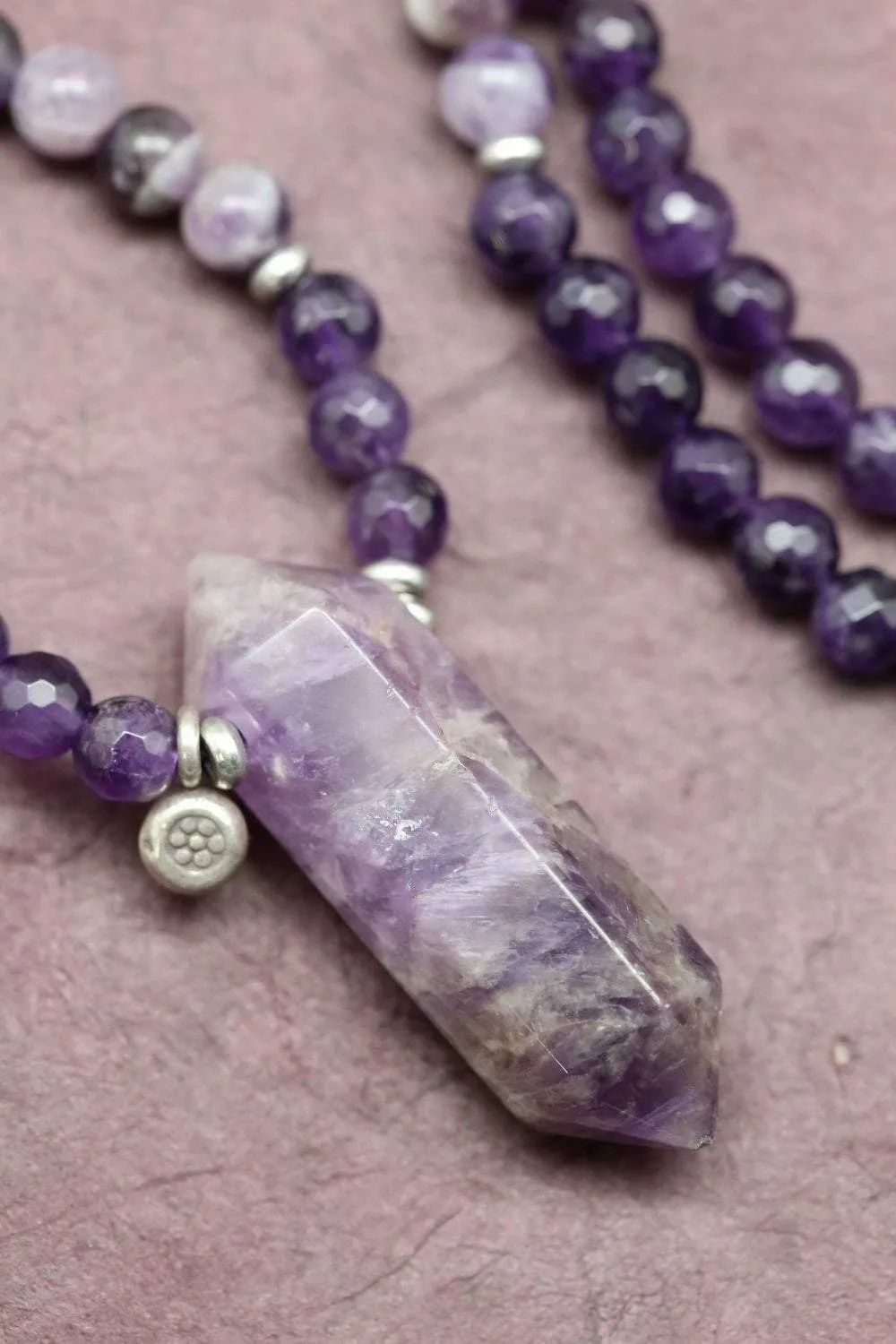 Amethyst Chakra Energy Mala
