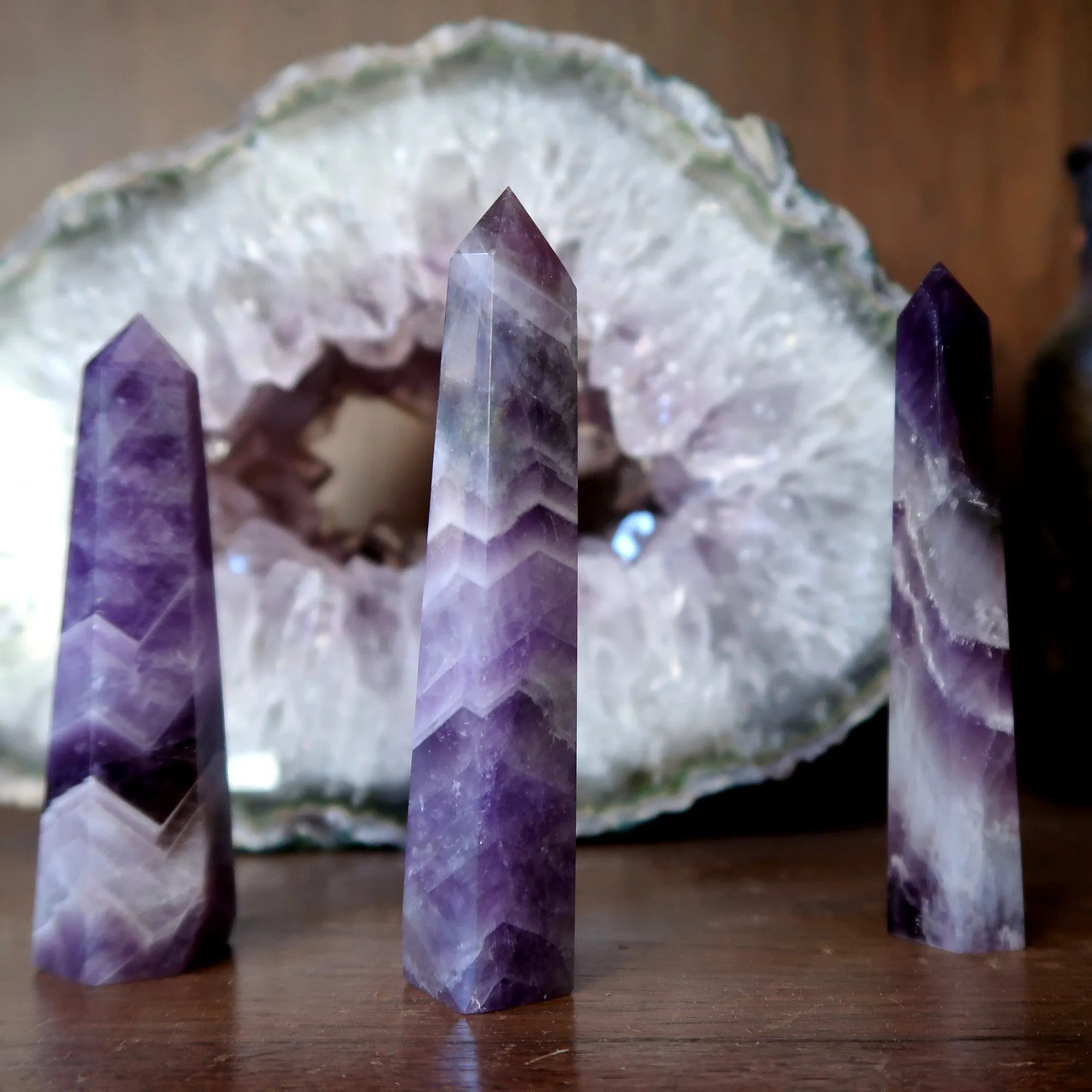 Amethyst Tower Wand Spiritual Purple Point