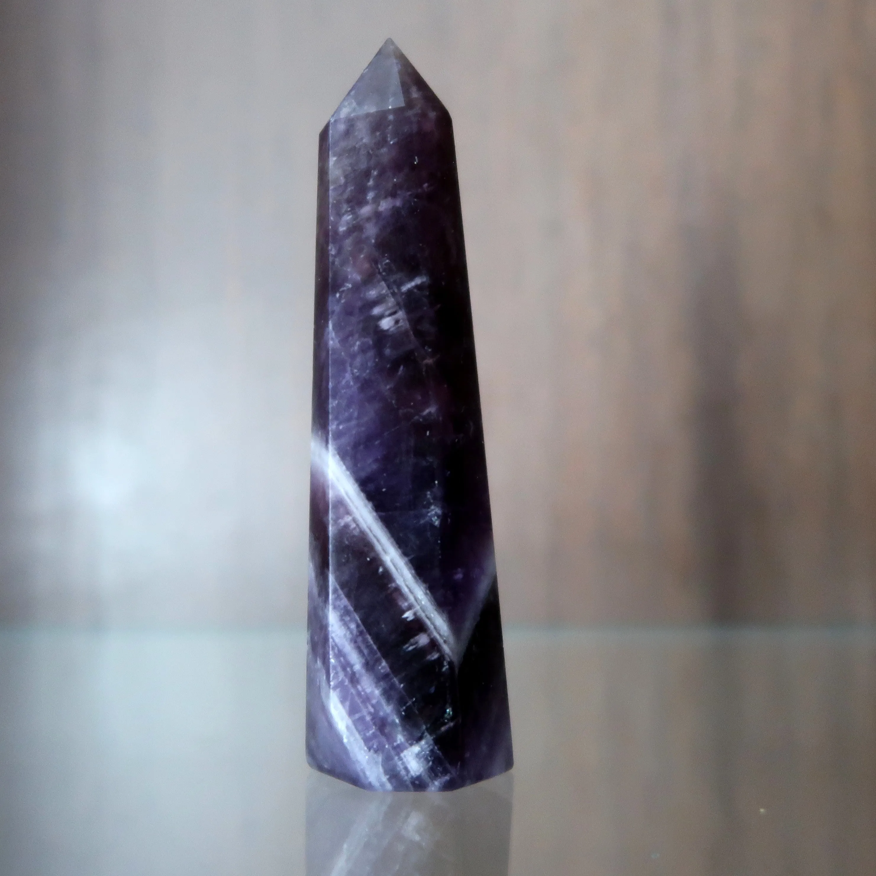 Amethyst Tower Wand Spiritual Purple Point