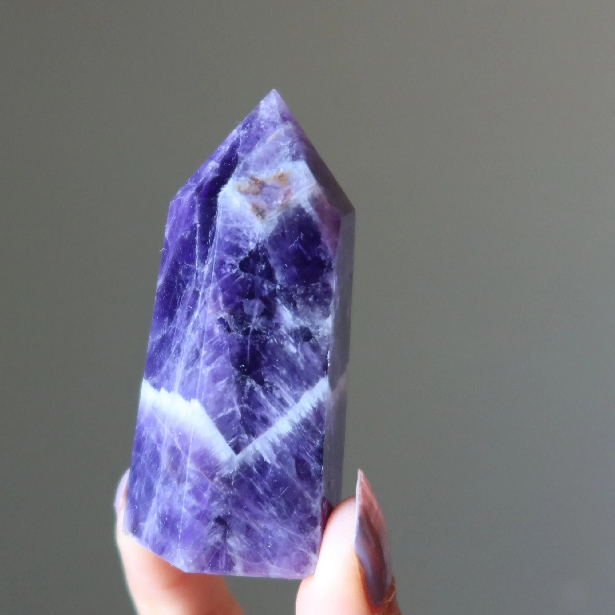 Amethyst Tower Wand Spiritual Purple Point