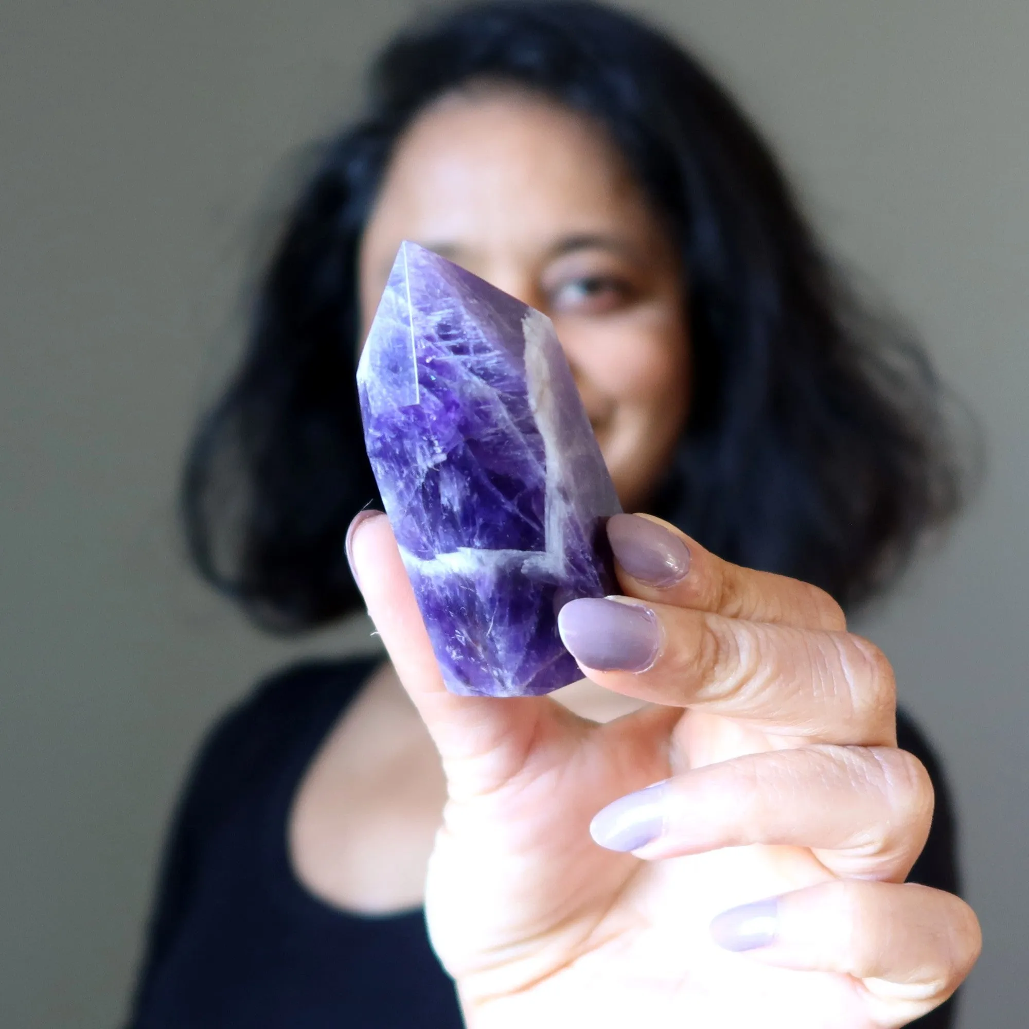 Amethyst Tower Wand Spiritual Purple Point