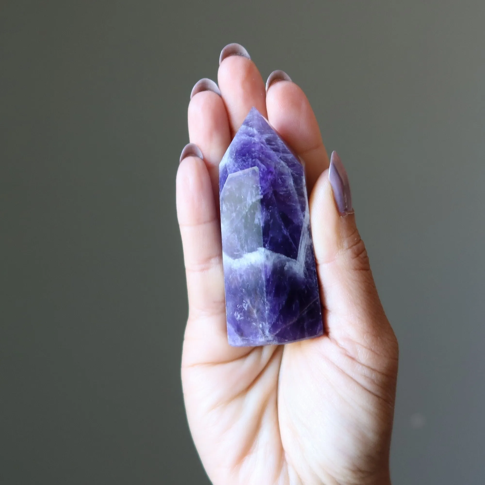 Amethyst Tower Wand Spiritual Purple Point
