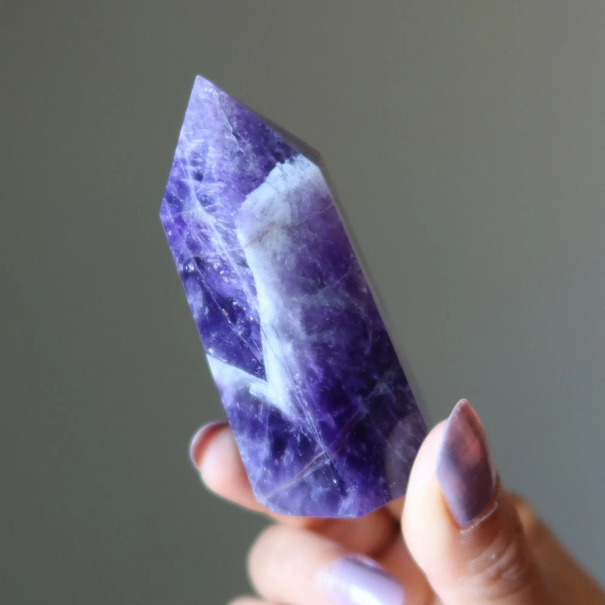 Amethyst Tower Wand Spiritual Purple Point