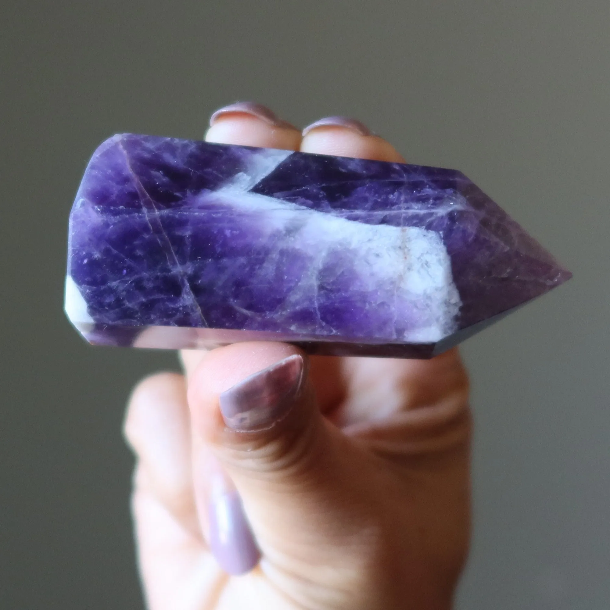 Amethyst Tower Wand Spiritual Purple Point