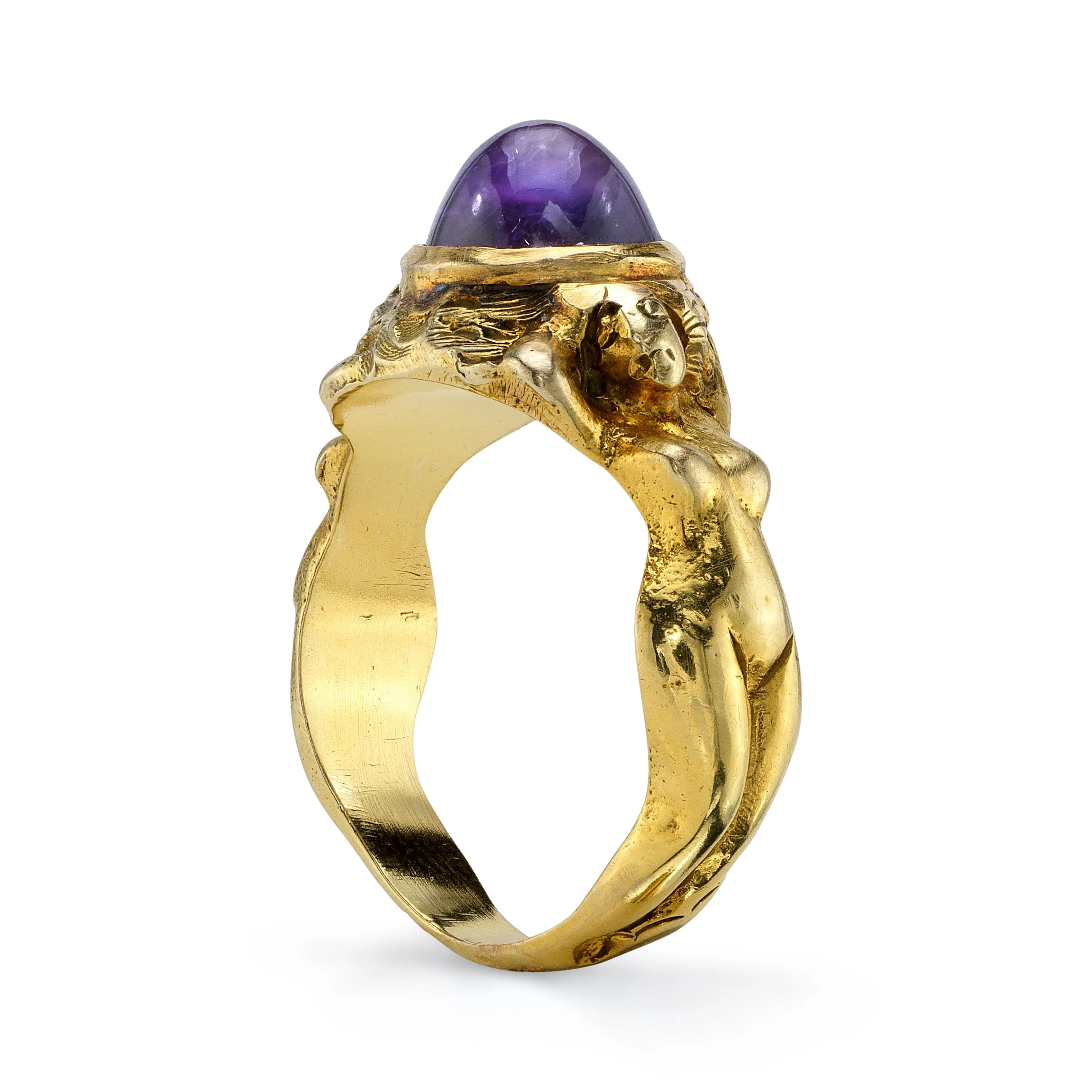 Antique Art Nouveau Amethyst Ring