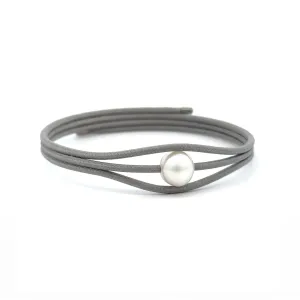 Australian South Sea Cultured 9 -10mm Pearl Grey Magnetic Wrap Bracelet