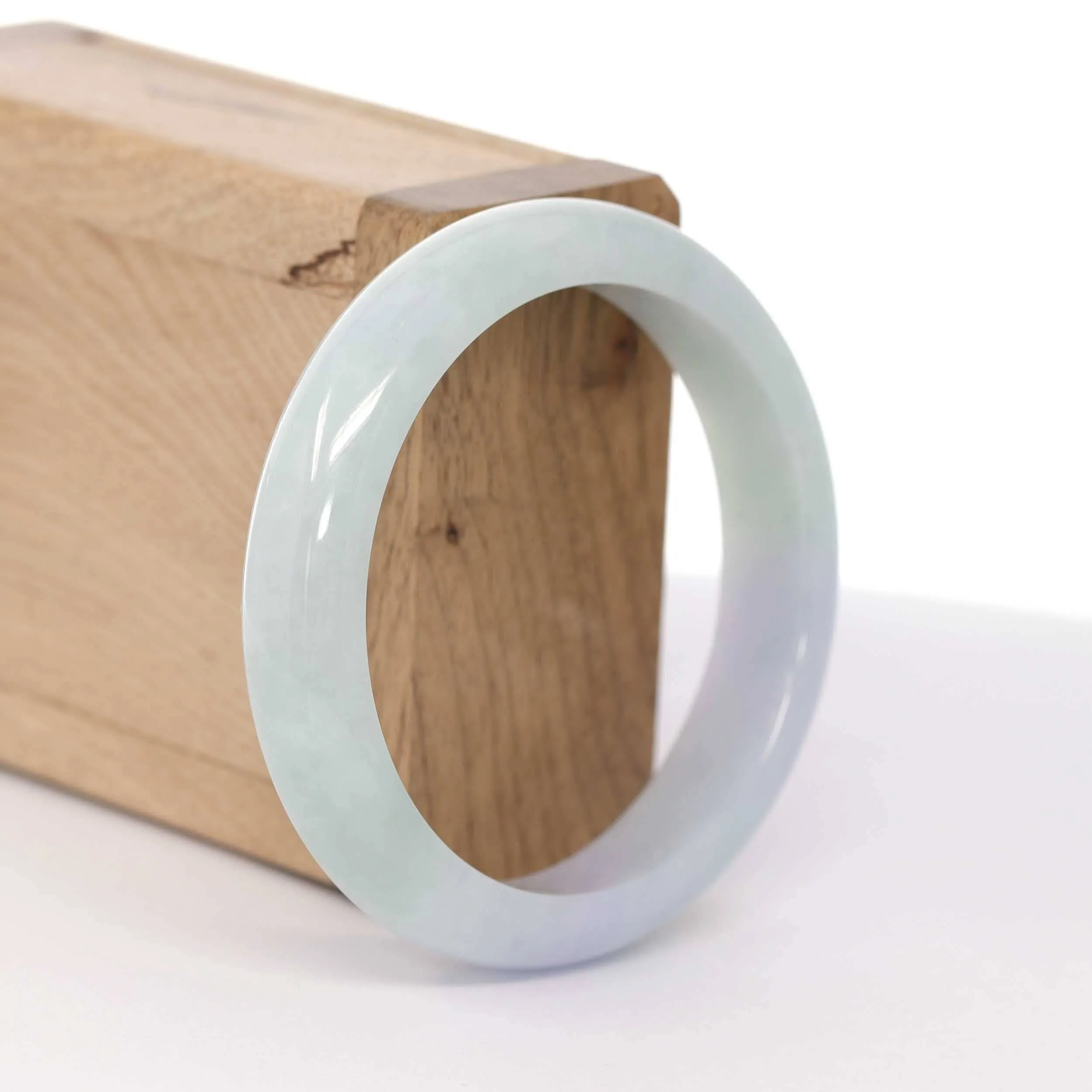 Baikalla "Classic Bangle" Lavender Natural Burmese Jadeite Jade Bangle ( 56.13 mm ) #612