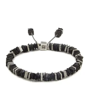 Black Onyx Razze Square Disc Bracelet