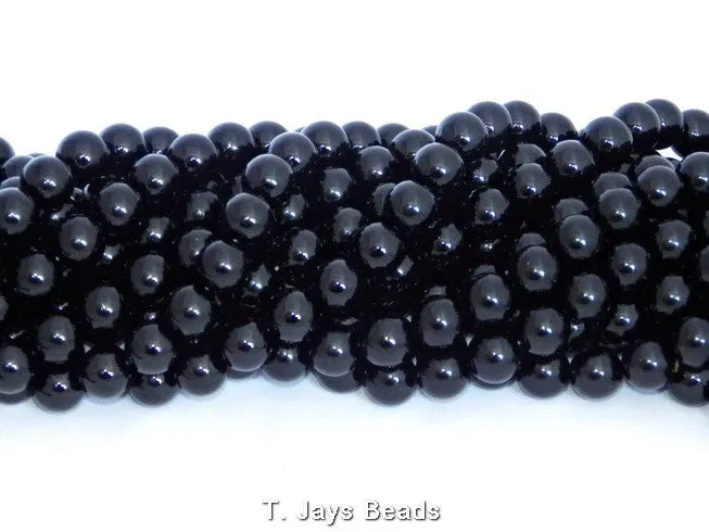Black Onyx | Round Beads | 12mm | A Grade