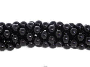 Black Onyx | Round Beads | 4mm | A Grade