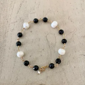 Black Onyx with Pearls