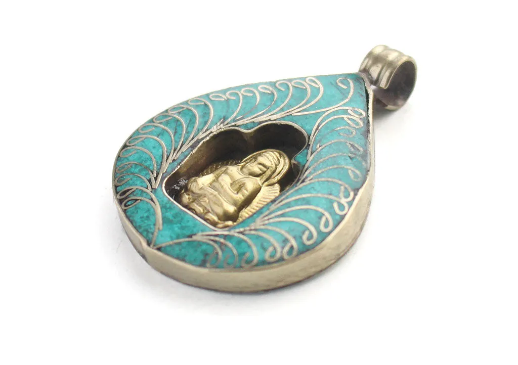 Bodhi Leaf Shakyamuni Buddha Pendant
