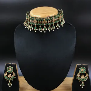 Choker Polki Necklace Set 4886-21