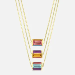 Chroma Illusion Pendant Necklace