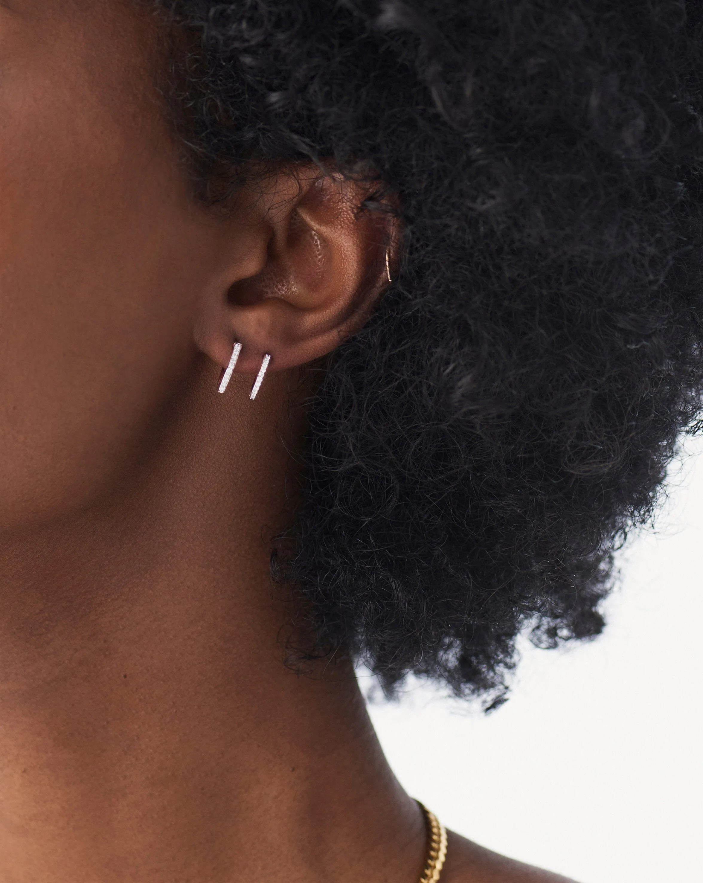 Classic Pave Huggies | 18k Rose Gold Vermeil/Cubic Zirconia