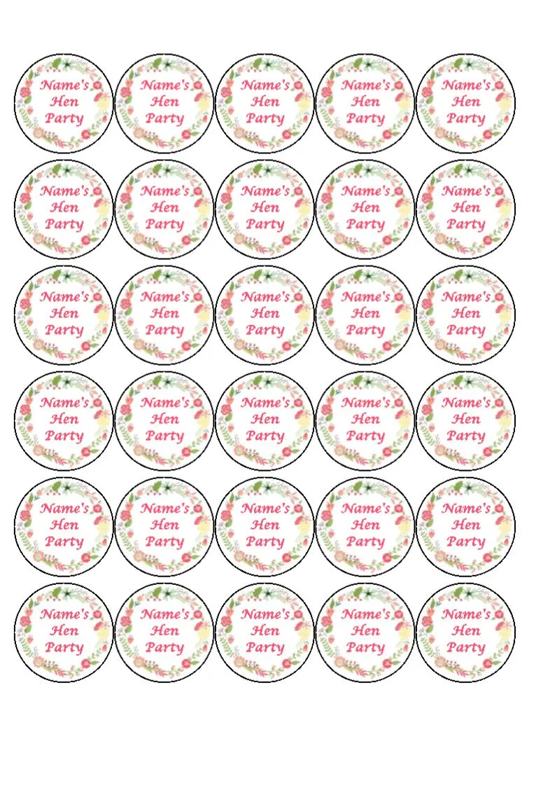 Cocktail Toppers - Hen Party - Personalised