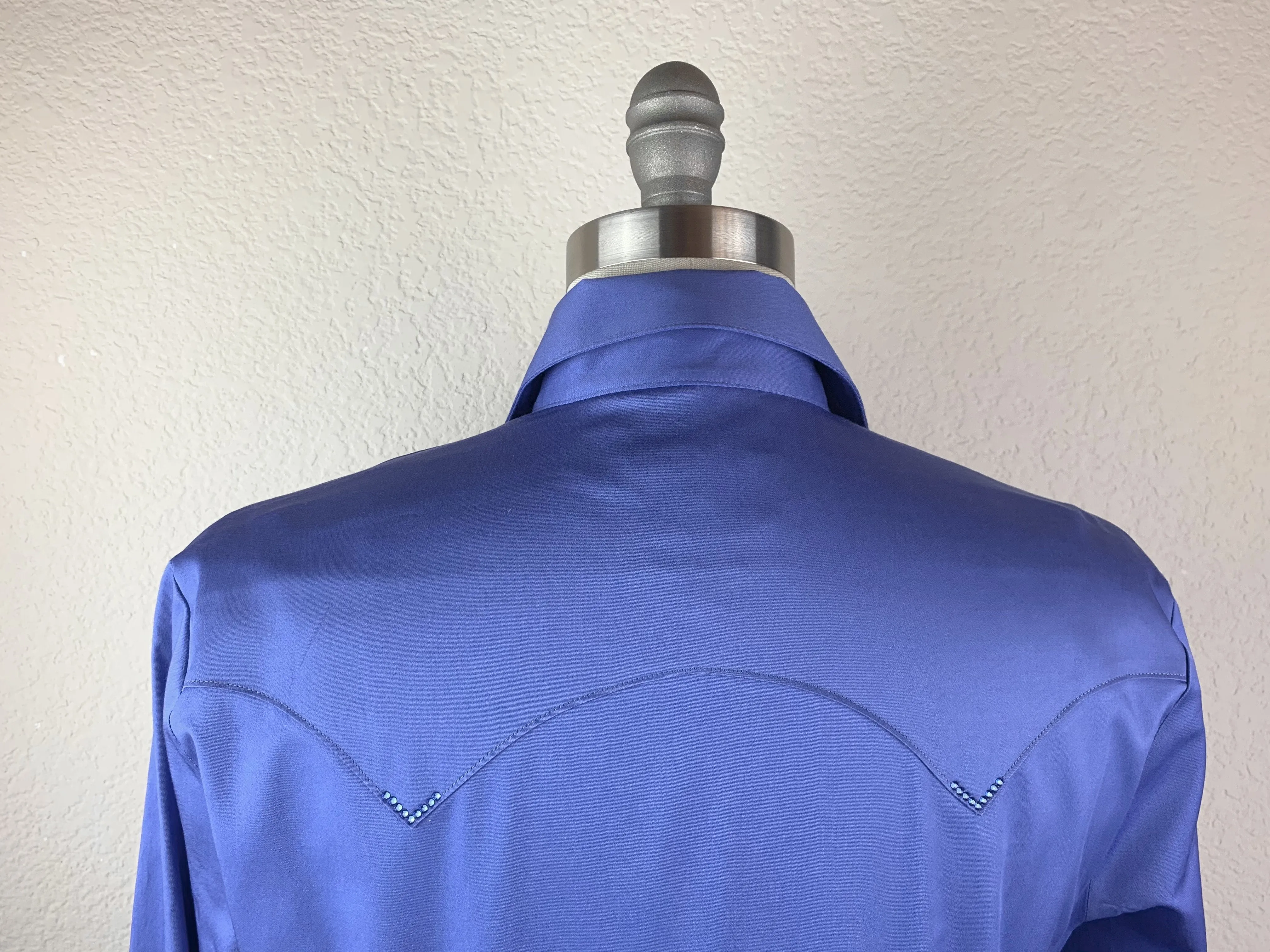 CR Western Pro Lapis Blue Stretch Cotton Sateen