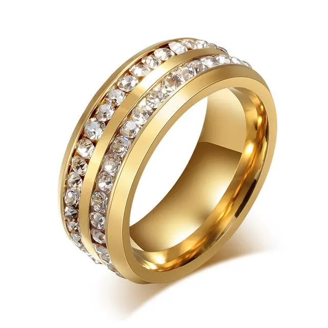 Crystal Roads Gold Ring