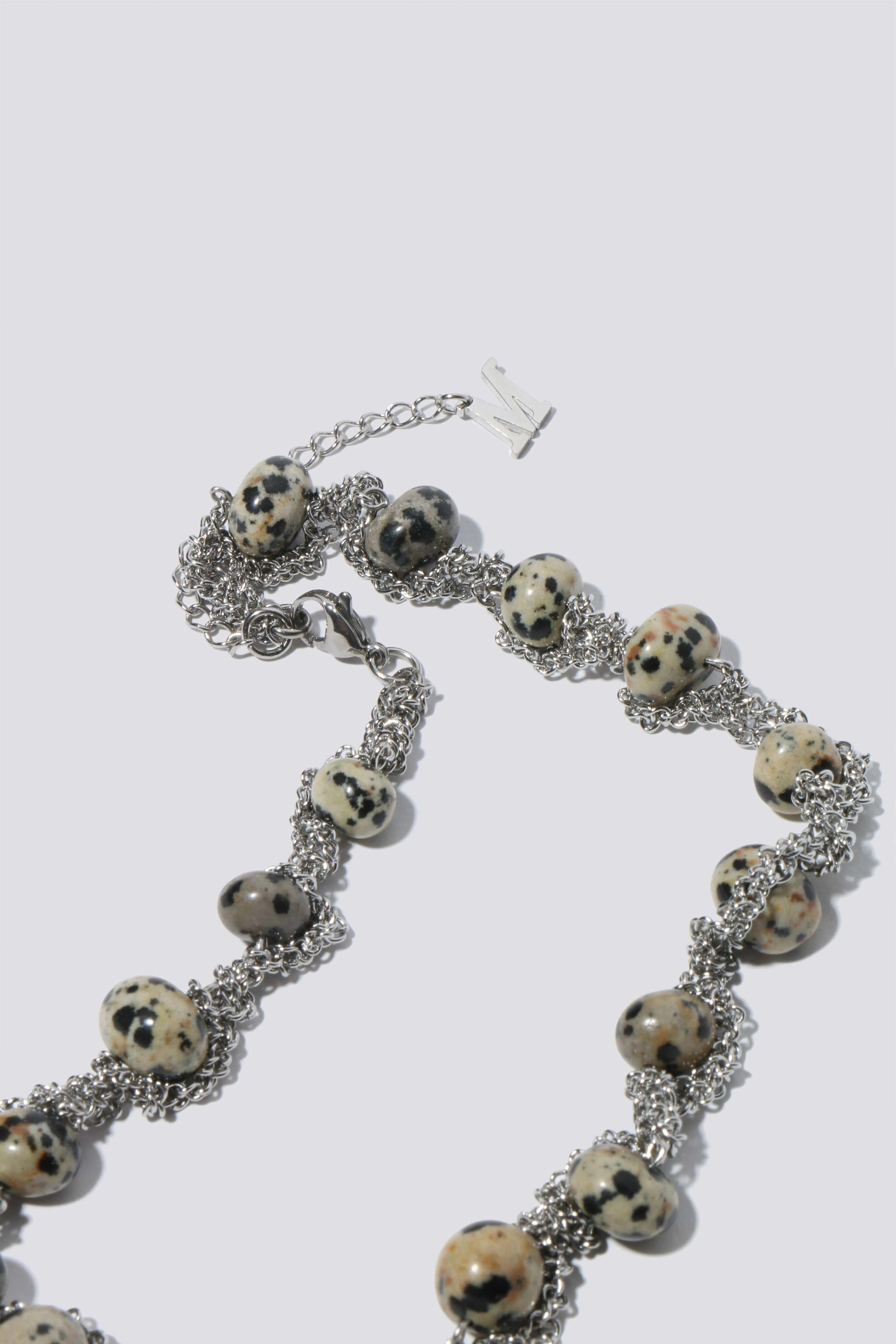 Dalmatian Pebble Necklace
