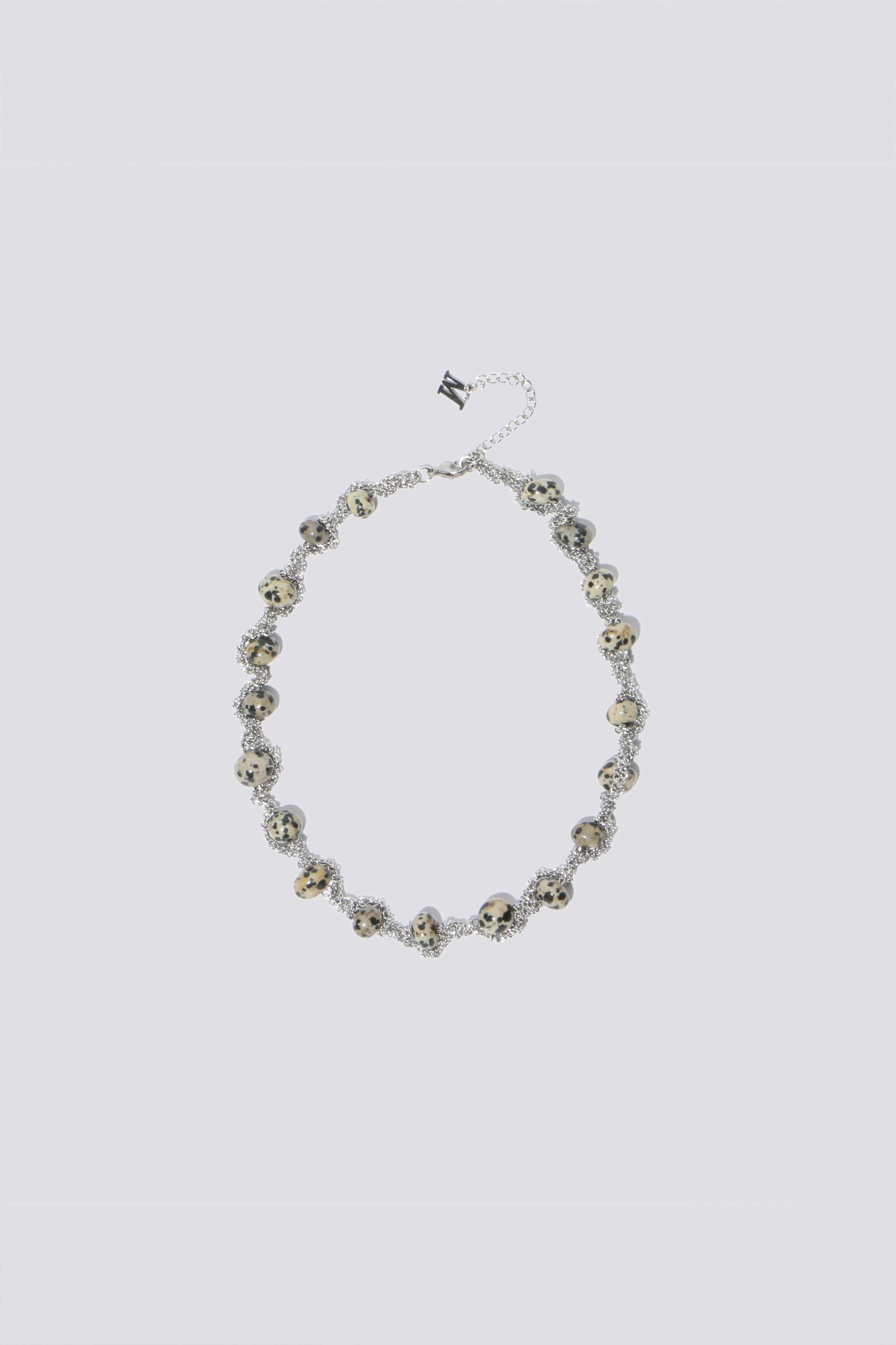 Dalmatian Pebble Necklace