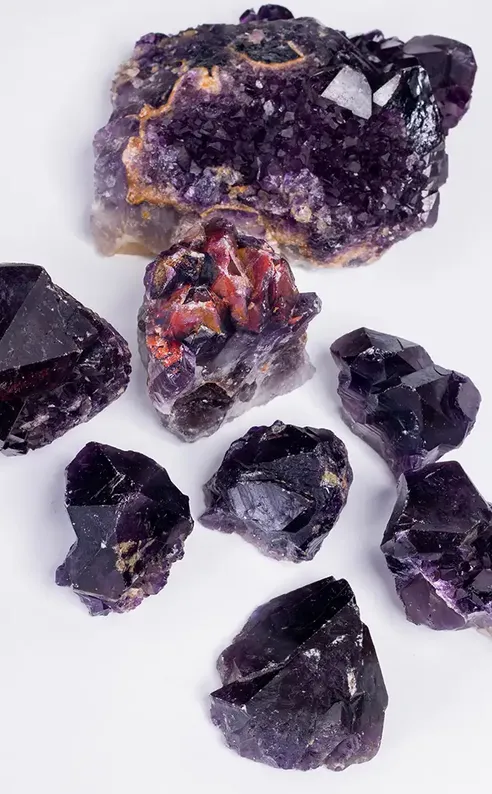 Dark Amethyst Clusters